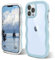 ORDA Cute Wave Frame PC Phone Cover for Women & Girls - Compatible for iPhone 11 Pro - 6.5in Blue