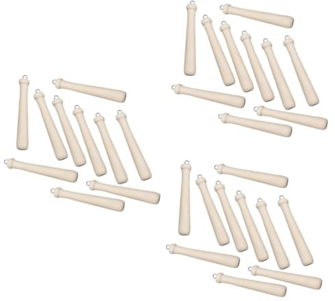 STOBAZA 30 Stück Baseballschläger Anhänger Medaillon Zubehör Für Charms Für Halsketten Schmuckherstellung Zubehör Baseball Für Schlüsselanhänger Schlüsselanhänger