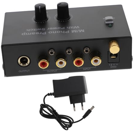 Gadpiparty Phono-vorverstärker Für Plattenspieler Mini- Mit Eu-stecker -Audio Komponenten-stereoverstärker Tonsignal-