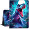 NLZQTTBD for All-New Amazon Fire HD 8 & 8 Plus Tablet Case (12th/10th Generation, 2024/2022/2020 Release) 8 PU Leather Slim Adjustable Cover with Auto Wake/Sleep - Forest Dinosaur