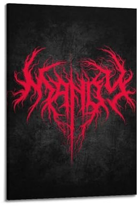 TRFJHDTRE Filmposter Mandy-Logo, rotes Poster, dekoratives Gemälde, Leinwand, Wandposter und Kunstdruck, moderne Familienschlafzimmer-Dekoration, Poster, 30 x 45 cm