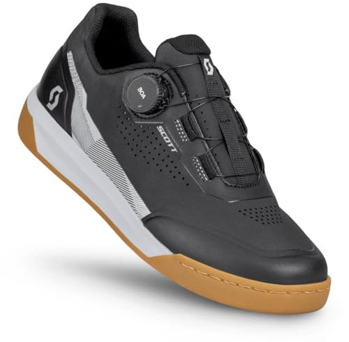 SCOTT MTB Volt Evo Flat Boa Dirt Fahrrad Schuhe schwarz/weiß 2025: Größe: 40