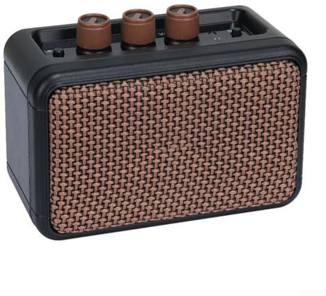 HEIBTENY 5 W E-Gitarren-Lautsprecher Mini-Gitarrenverstärker mit Clean- und Overdrive-Einstellungen, perfekt zum Üben und Verwenden