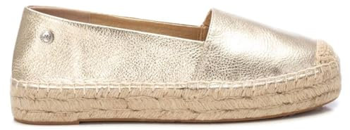XTI - Alpargatas Mujer Oro - Calzado Cómodo y Versátil - Moda Casual - Modelo 14363701 (Talla 41)