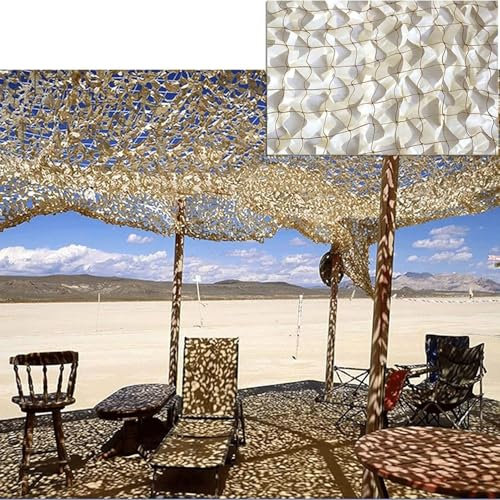 Red De Camuflaje For Jardín De 3 X 6 M, Tela De Sombra For Exteriores, Lona De Camuflaje, Persianas De Caza, Red De Protección Solar Militar Liviana Con Rejilla For Pérgola,Patio,Fondo,Cubierta De Red