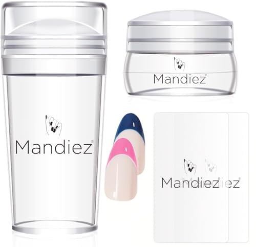 French Tip Nail Stamp Silicone Nail Stamp Nail Stamper Tool 4PCS With A Scraper Nail Stamp Kit For French Manicure Home DIY nail Salon