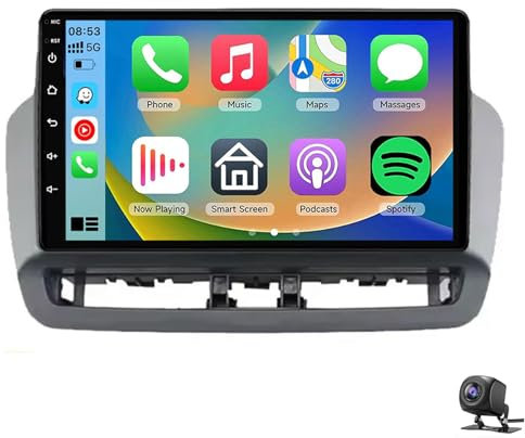 Android 14 Car Radio for Seat Ibiza 2012-2015 with Wireless CarPlay & Android Auto 9 inch Touchscreen Stereo Receiver Bluetooth WiFi GPS FM/RDS Hi-FI SWC+AHD Rear Camera & Mic(Color:4 CORE 1+32G)