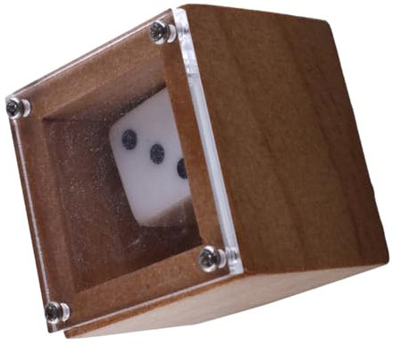 ERINGOGO Dadi per principianti sì, no, dadi giochi di dadi Di legno Khaki