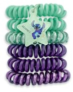Disney Stitch – Lot 4 Élastiques Câbles - Sans Trace Enfant – Accessoires Coiffure Fille – Cheveux Fins Bébé – Lilo & Stitch – Tenue Douce, Résistante – Produit Officiel Disney