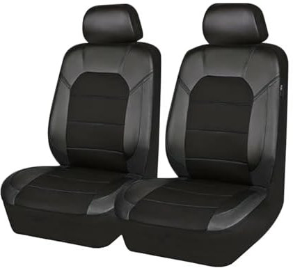 WAADD Sitzbezüge Auto Vordersitze für FIAT Tipo/Tipo Kombi/Tipo Cross/Tipo Limousine 2020-, Schonbezug Autositz, Atmungsaktiv Verschleißfest Bequem Innenraum,A Black