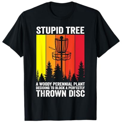 Disc Golf Stupid Tree Noun Dictionary Midrange Driver T-Shirt