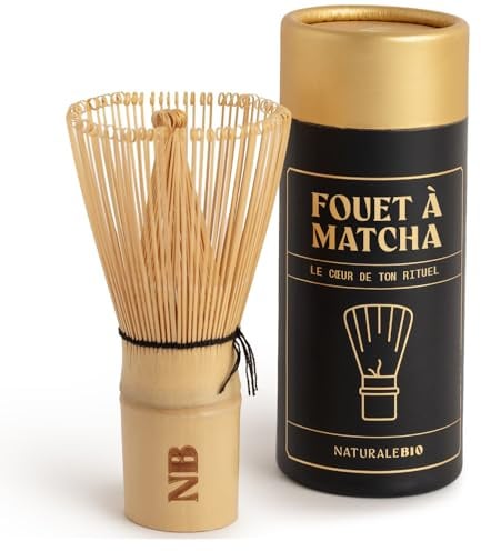 NaturaleBio Matcha Bamboo Whisk Chasen Tea Whisk | Traditional bamboo chasen whisk for preparing matcha tea, lattes and tea rituals.