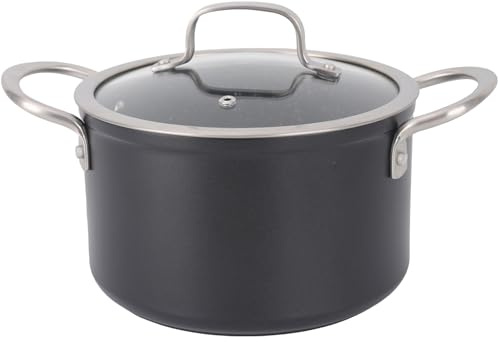 Alza Urban - Olla de 24 cm, Aluminio Forjado, Antiadherente XylanPlus, Todo Tipo de Fuegos, Inducción, Lavavajillas, Horno, Tapa de Vidrio, Sin PFOA