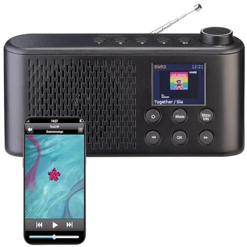 VR-Radio Digital Radio: Mobiles Akku-Digitalradio mit DAB+/FM, Farbdisplay, Bluetooth 5.3, 6 W (Kofferradio, Baustellenradio, Mini)