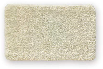 WohnDirect Premium Badematte Einzeln zum Set kombinierbar • Badvorleger Duschmatte • rutschfest & Waschbar • Badteppich, Badezimmerteppich Creme • 50 x 80 cm