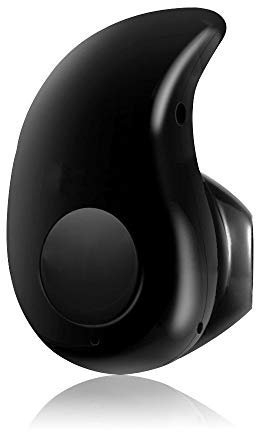 Aeromdale Kabellose unsichtbare Bluetooth-Mini-Kopfhörer, Ohrhörer, Headset, unterstützt Freisprechen für Phone 6, Samsung, Xiaomi, Sony, Lenovo, HTC, LG und die meisten Smartphones (schwarz)