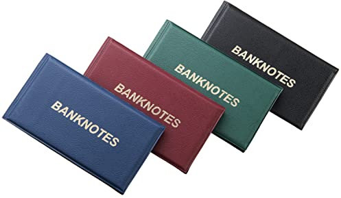 MC.Sammler Banknotenalbum Taschenalbum für 20 Banknoten Hüllen - Münzalbum Sammelalbum - Rot