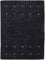 carpetfine Wollteppich Gabbeh Uni Schwarz 120x170 cm | Moderner Teppich für Wohn- und Schlafzimmer
