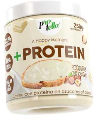 Protella Crema de Chocolate Blanco con Avellanas, 250g