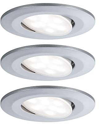 Paulmann 99933 Einbauleuchte LED Calla rund 3x6,5W Chrom matt schwenkbar