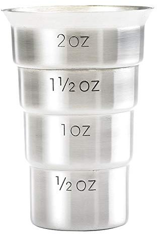 Barfly M37109 Drink Jigger, 2 oz, Stainless w/Out Handle