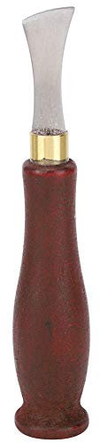 MAGT - Herramienta de encurtido de bordes de cuero, creaser Edge Herramienta de marcado de bordes de acero inoxidable, mango de madera Creaser Leather Craft Tool(1,5 mm)