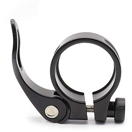 Fahrrad Sattelstützenklemme, Aluminium Legierung Schnell Freisetzung Klemme für 27,2/31,6mm Sattelstütze (31.8)
