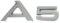 Audi 8T08537412ZZ Schriftzug A5 Emblem Logo Aufkleber Modellbezeichnung chrom glänzend