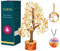 Citrin Kristallbaum, Geldbaum für Reichtum und Glück, Yoga Meditation und Heimdekoration - Regal Dekor Akzente, Wohnzimmer Schlafzimmer Büro Dekoration, Bücherregal Dekor, Knickknacks, Buddha Statue