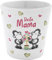 Sheepworld Blumentopf mit Motiv Mama | Blumenübertopf aus Steinzeug, Höhe 10,5 cm, mit Spruch und Geschenk-Banderole | Geschenk Blumen, Geburtstag | 47522