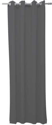TODAY Ösenvorhang, 140 x 240 cm, Uni Essential Kohle