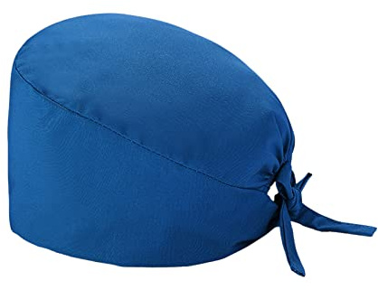 OP Haube Baumwolle Chirurgische Hut Verstellbar Kochmütze Kopfhauben Peeling Kappe für Arzt Krankenschwester Zahnarzt Chemo Bandana Damen Herren Kopfbedeckung (Blau-3)