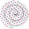 XXL 300 cm Bettschlange für Allergiker Bettkissen Stillkissen Bettrolle Zierkissen Bettumrandung Schlange Handmade 100% Baumwolle ekmTRADE (29 – Weiß – Rosa und Graue Sterne, 300 cm)