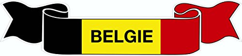 carstyling XXL Autocollant Drapeau Belgie 100 x 430 mm
