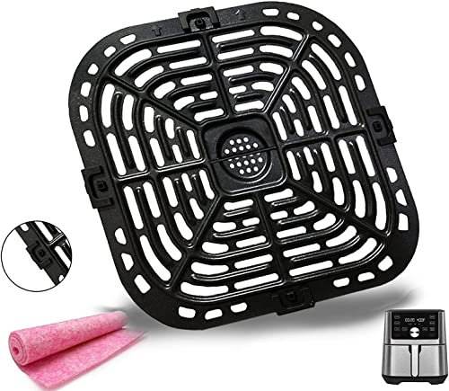 Air Fryer Grill Plate for Instants Vortex Plus Gourmia GAF680/685 6QT Air Fryers, Upgraded Nonstick Air Fryer Crisper Plate Tray Rack for Instants Vortex 5.7QT/6QT Air Fryers, Dishwasher Safe