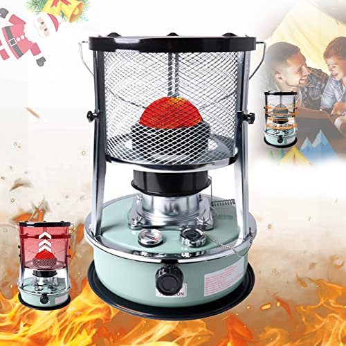 GroßE Effizienter tragbarer Petroliumheizer,Petroleumofen mit Umfallschutz,Ohne Strom Innen Petroleumofen Heizstrahler,Camping Heizung und Kochen Mobile notheizung,zeltheizung