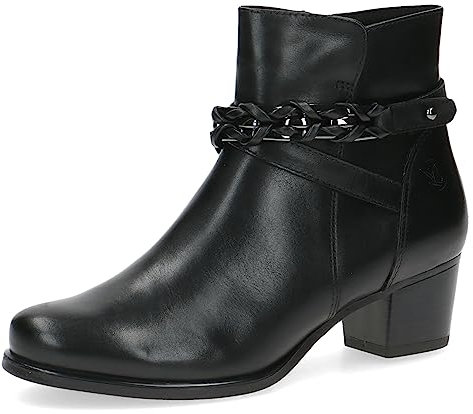 CAPRICE 9-25336-41, Botines de tacón con cordones para Mujer, Negro (Black Nappa), 38 EU