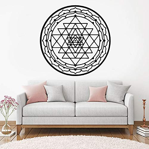 Sri Yantra Wandtattoo Wand Fenster Aufkleber Vinyl Home Deocr Interior Design Zimmer Schlafzimmer Abnehmbare Kunst Wandbild28x28cm