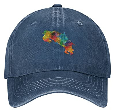 452 Baseball Cap Flaggenkarte Von Costa Rica Sonnenschutzkappe Cool Kappe Casual Sommermütze Für Erwachsenen Erwachsene Sommer