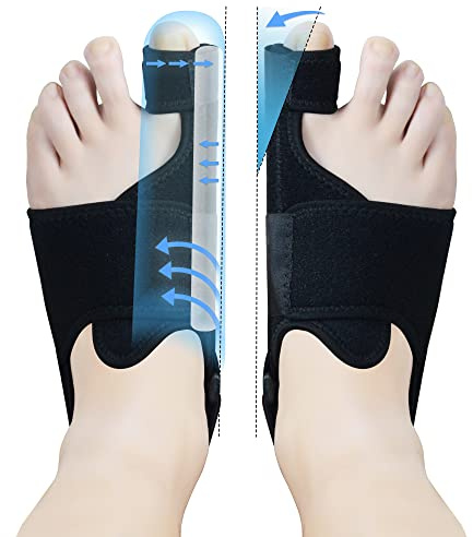 MOONSMILE 1 Pair Foot Bunion Corrector for Women & Men, Night Bunion Splint, Big Toe Straightener, Foot Gear Bunion Brace for Pain Relief