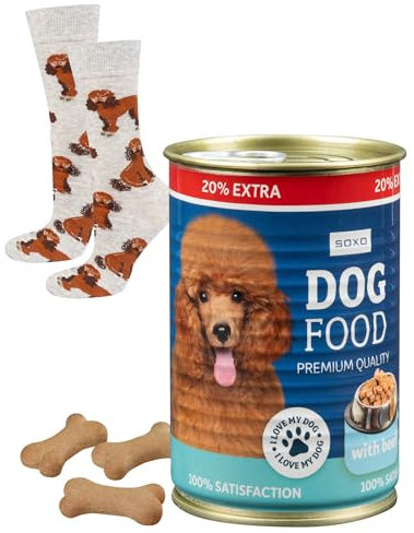 soxo Hundefutter Socken Herren Lustige Geschenke Für Damen Hund Baumwolle Socks 35-40 Pudel