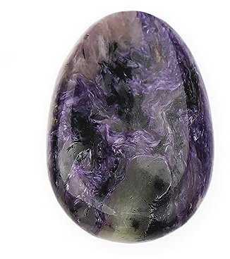 NKlaus Daumenstein Charoit Edelstein 5x3,5cm Heilstein Handschmeichler Energiebalance 14873