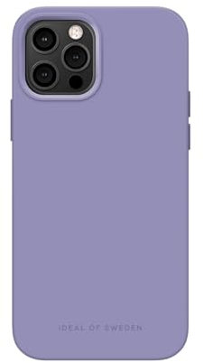 IDEAL OF SWEDEN Griffige Silikon-Handyhülle mit Einer glatten Haptik und leichtem Gefühl - Schützende stoßfeste Hülle in trendigen Farbdesigns, Kompatibel mit iPhone 12/12 Pro (Lila/Purple)