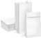 Koogel 50 Stück Papiertüten Klein, 9 x 18 x 5,5cm Geschenktüten Weiß, Süßigkeiten Tüten, Kraftpapier Tüten, Mitgebsel Tüten, Butterbrottüten für Geburtstag Hochzeit Party DIY