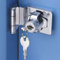 Litensh Serrure à cliquet à angle rectangulaire à 90 ° avec clé identique, petite vis de porte, boucle, fermeture de porte de sécurité, bouton pour abri de jardin, serrures ave (2.5 Inch)