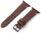 MANUFAKTURWERK Bracciale ST. Pauli | compatibile con Apple Watch 1-9, SE | pelle | per uomo e donna | sport | moka, Mezzanotte in alluminio, M (Standard). 42 mm / 44 mm / 45 mm