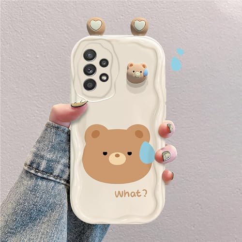 hdqICase 3D Cartoon Hülle Kompatibel mit Samsung Galaxy A33 5G | Süßes Stoßfestes und Stylisches Silikon Cover