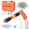 Concrete Nail Gun with 110 Round Nails,Adjustable Manual Steel Nail Gun Tool Portable 5 Speed Nail Gun Kits with Gloves,Brush,Glasses,Earplugs