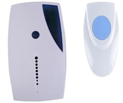 HOMSFOU 36 campanello remoto Kit campanello senza fili bianca