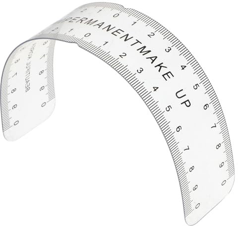 OHPHCALL Flexibles Augenbrauenlineal Kunststoff Präzise Positionierung Tragbares Messlineal Für Permanent Make-up Microblading Symmetrische Formgebung Und Einfache Anwendung